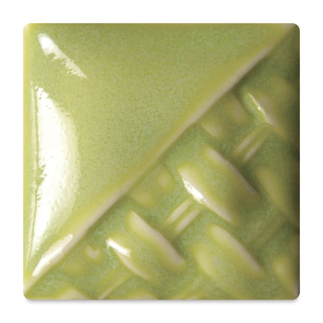 Open in modal - Mayco Stoneware Classic Glaze - Green Opal, fired at cone 6 oxidation