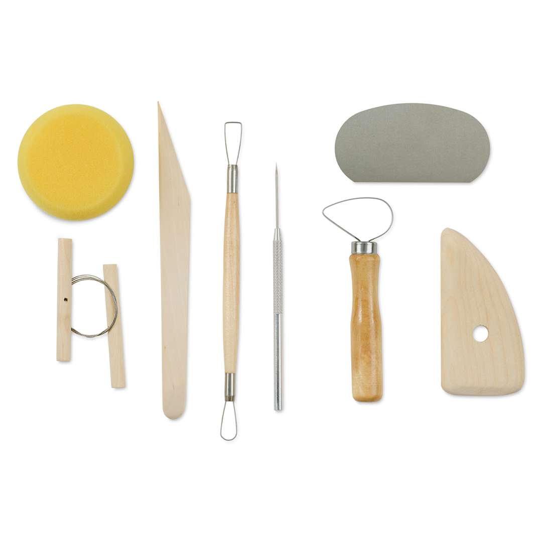 Open in modal - Potter's Select Complete Pottery Tool Set - Pkg of 8