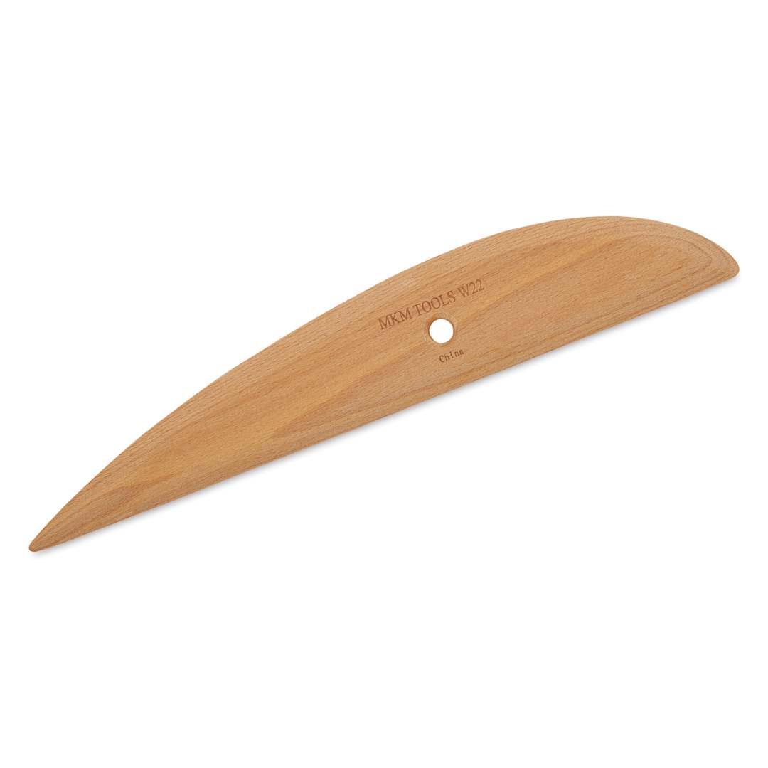 Open in modal - MKM Pottery Tools Wood Rib - W22, Large, 12.6" x 2.2"