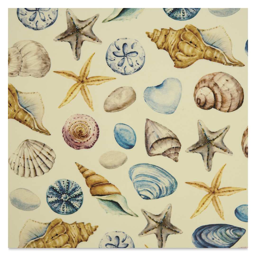 Open in modal - Elan Transfers Overglaze Decal Sheet - Shells - close-up