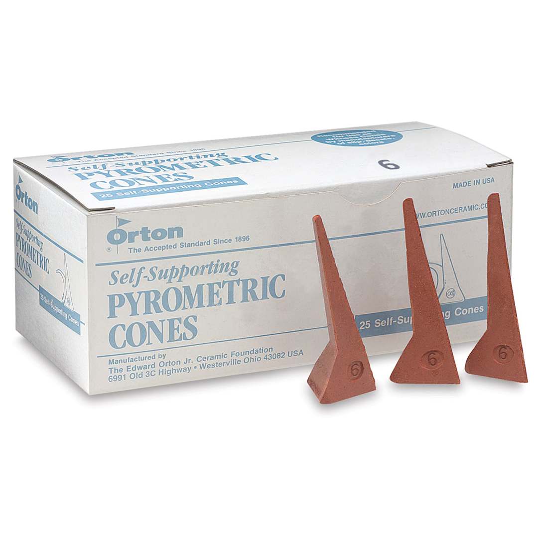 Open in modal - Orton Self-Supporting Cones, Cone 6 - Box of 25