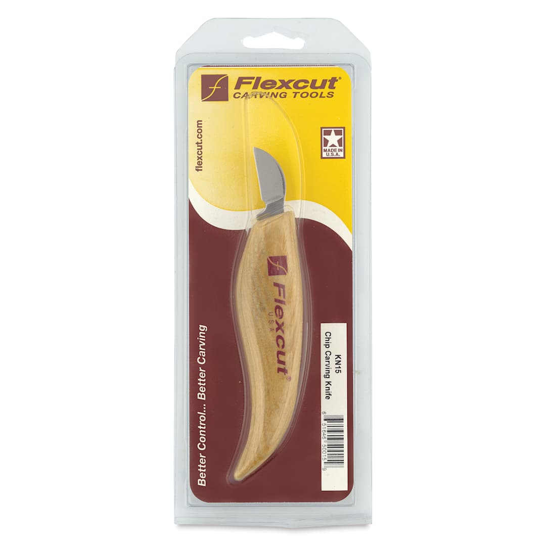 Open in modal - Flexcut Chip Carving Knife front of packaging