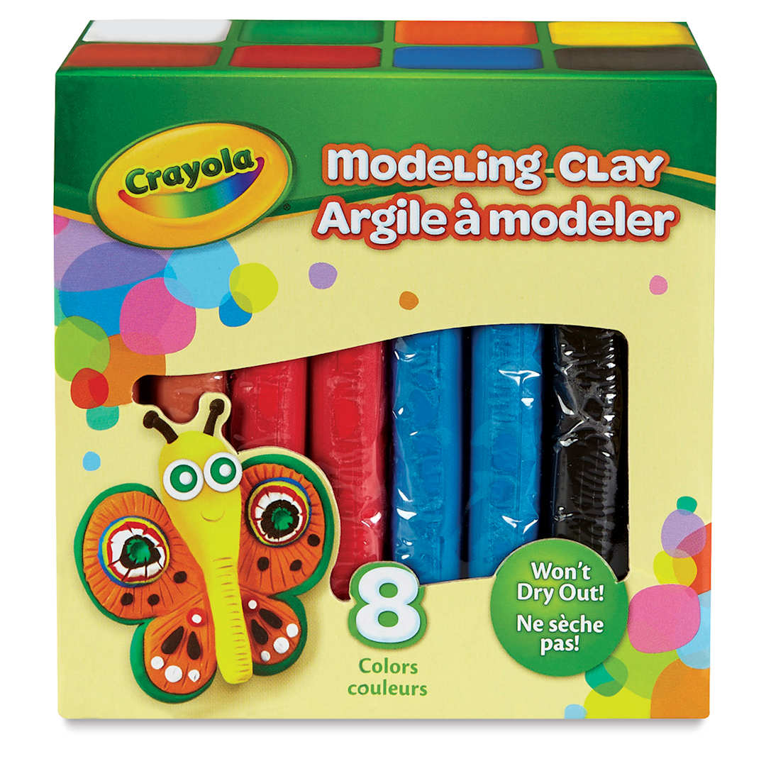 Open in modal - Crayola Modeling Clay - Assorted Colors, 2 lb, Set of 8, front of the packaging