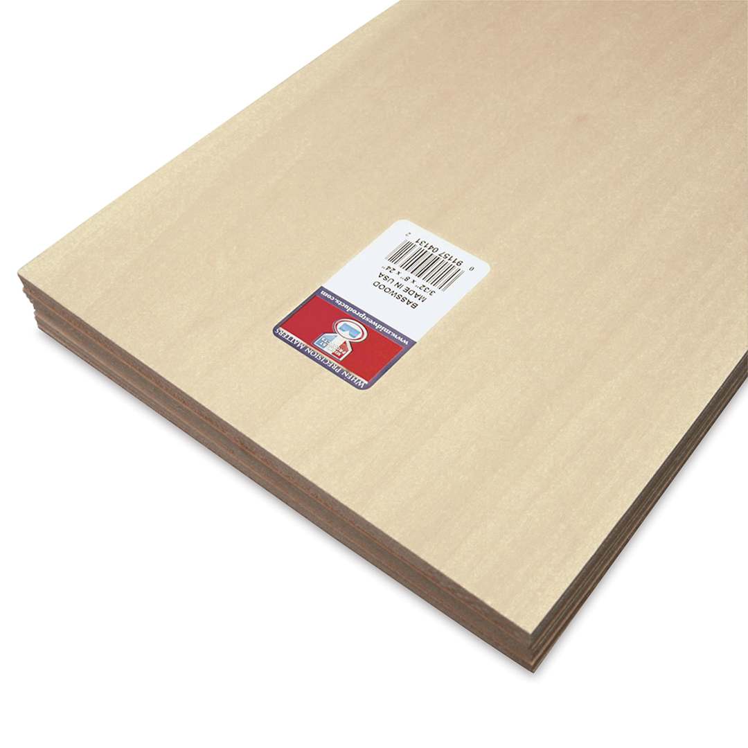 Open in modal - Midwest Products Genuine Basswood Sheets - 3/32" x 8" x 24", 10 pieces