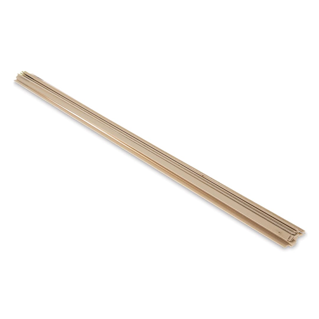 Open in modal - Midwest Products Basswood Strips - 20 Pieces, 1/16" x 1/4" x 24" (end view)
