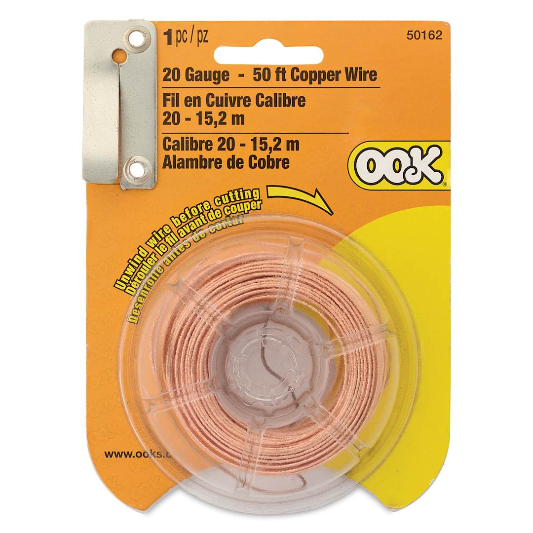Open in modal - OOK Copper Specialty Wire - 20 Gauge, 50 ft, front of packaging