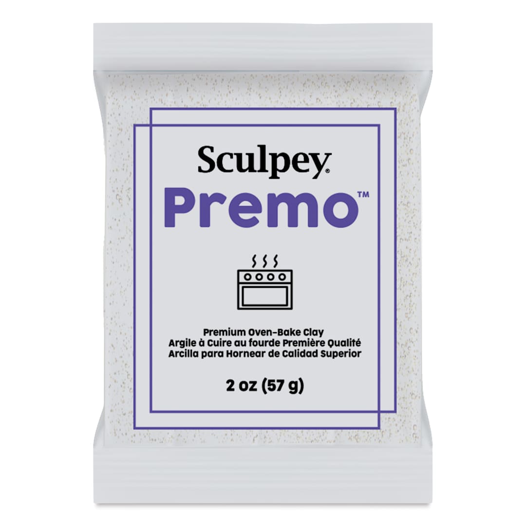 Open in modal - Sculpey Premo - 2 oz, Frost White, Glitter