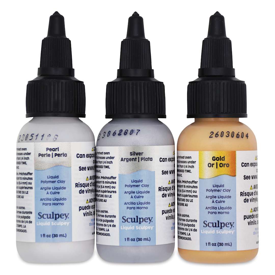 Open in modal - Liquid Sculpey Multi-Pack - Metallic Colors Multi-Pack, Set of 3