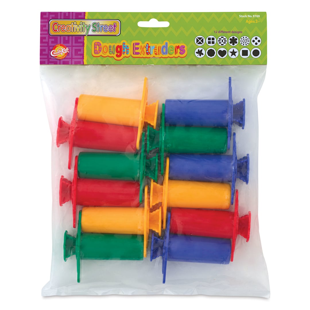 Open in modal - Creativity Street Dough Extruders - Set of 12 - front of packaging
