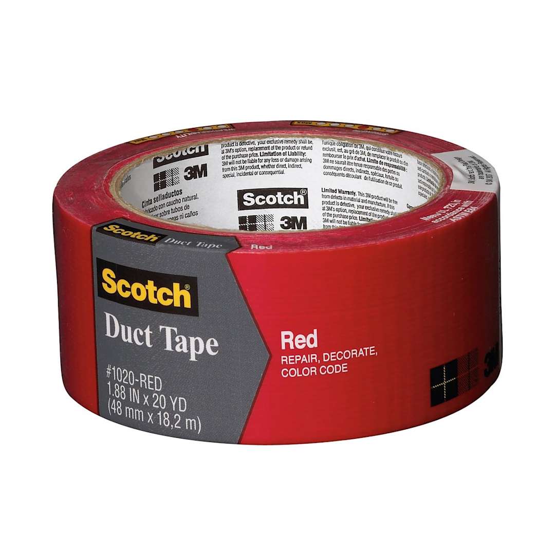 Open in modal - Scotch Colored Duct Tape Red - 1.88" x 20 yds. Roll