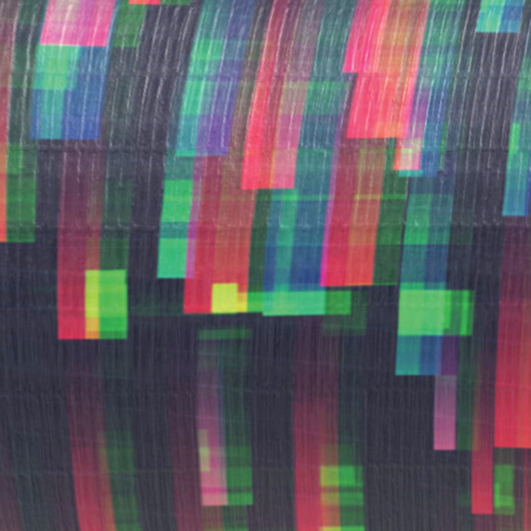 Open in modal - Duck Tape Prints - Digital Glitch close up