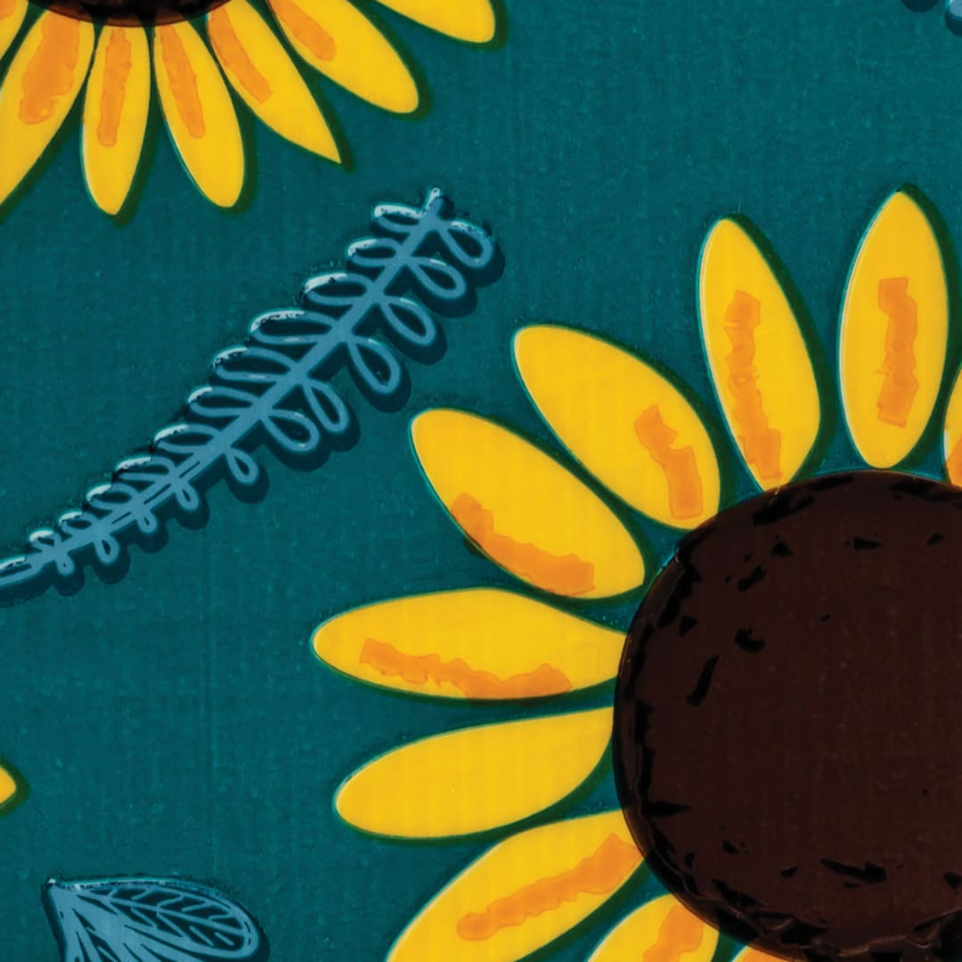 Open in modal - Duck Tape Prints - Sunflowers close-up of pattern