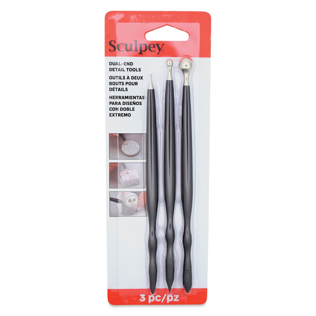 Open in modal - Sculpey Tools Dual End Detail Tool Set front of packaging