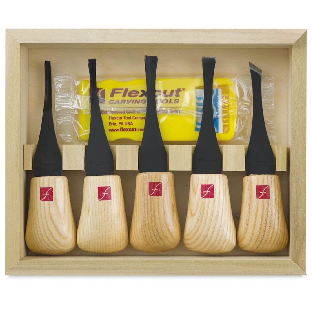 Open in modal - Flexcut Beginners Palm Set - Set of 5 - contents