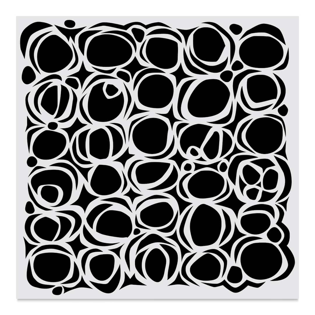 Open in modal - The Crafter's Workshop Stencil - Circles Nested, 6" x 6"