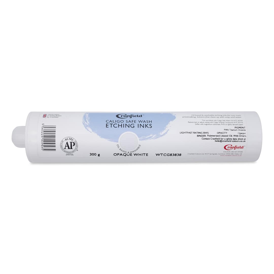 Open in modal - Cranfield Caligo Safe Wash Etching Ink Cartridge - Opaque White, 300 g