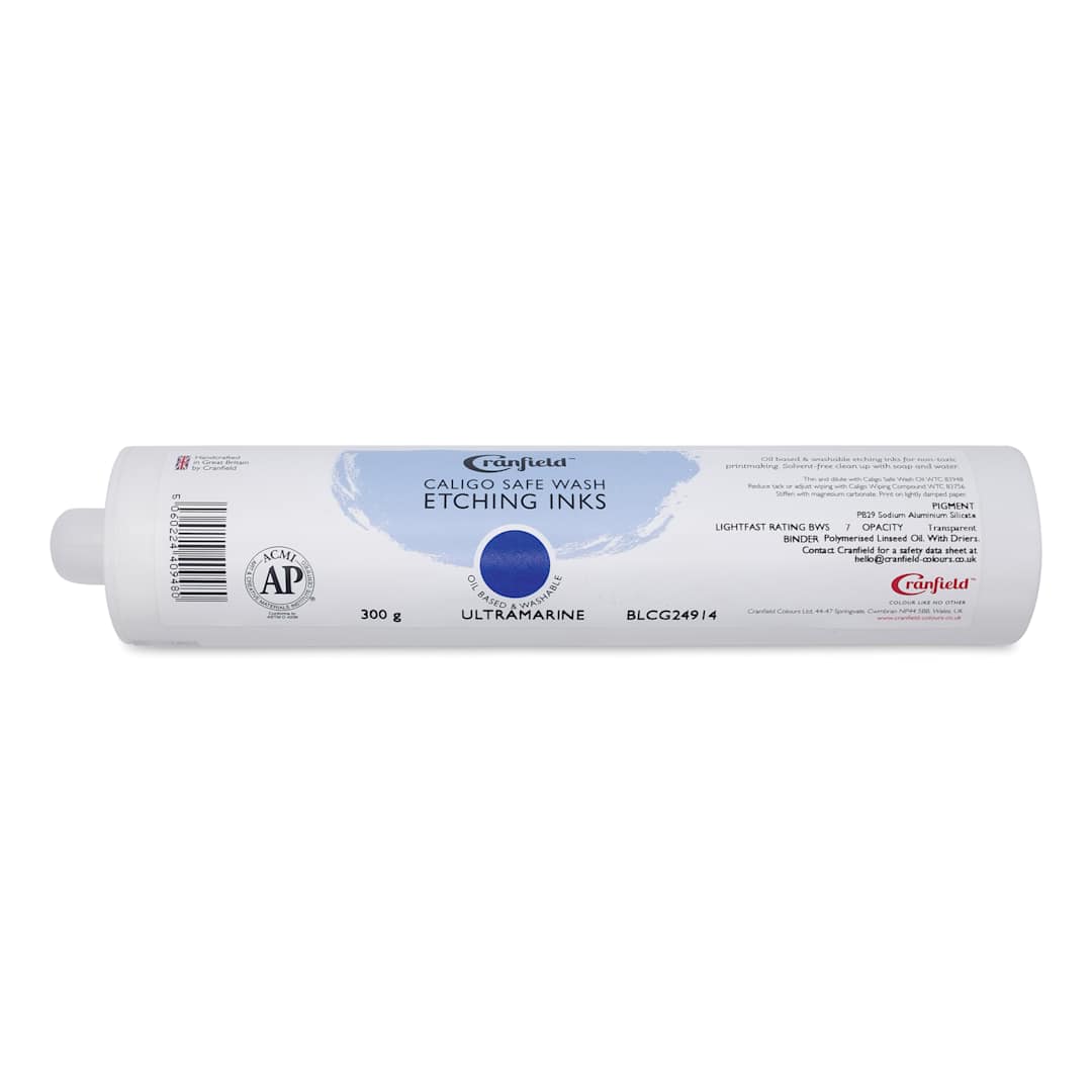 Open in modal - Cranfield Caligo Safe Wash Etching Ink Cartridge - Ultramarine, 300 g