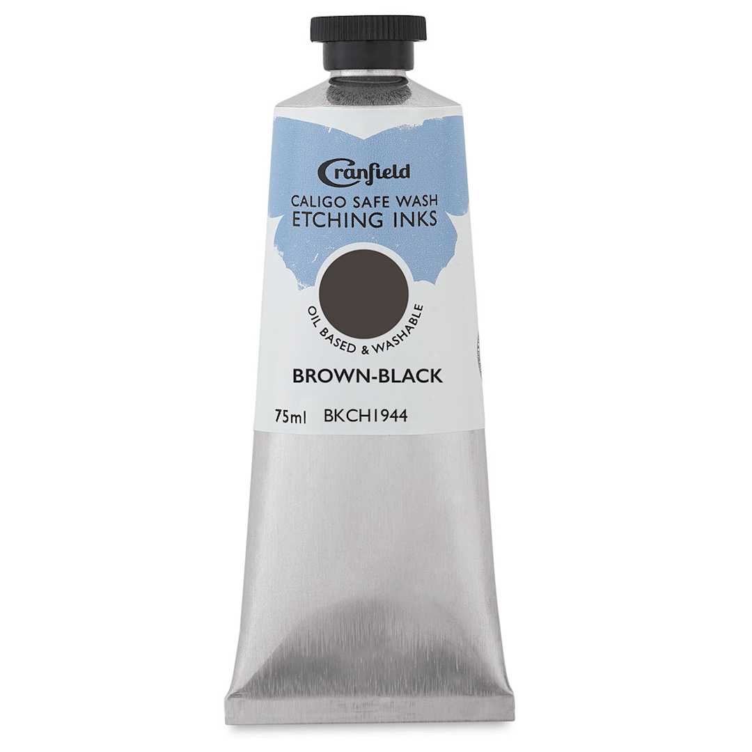 Open in modal - Cranfield Caligo Safe Wash Etching Ink - Brown Black, 75 ml Tube