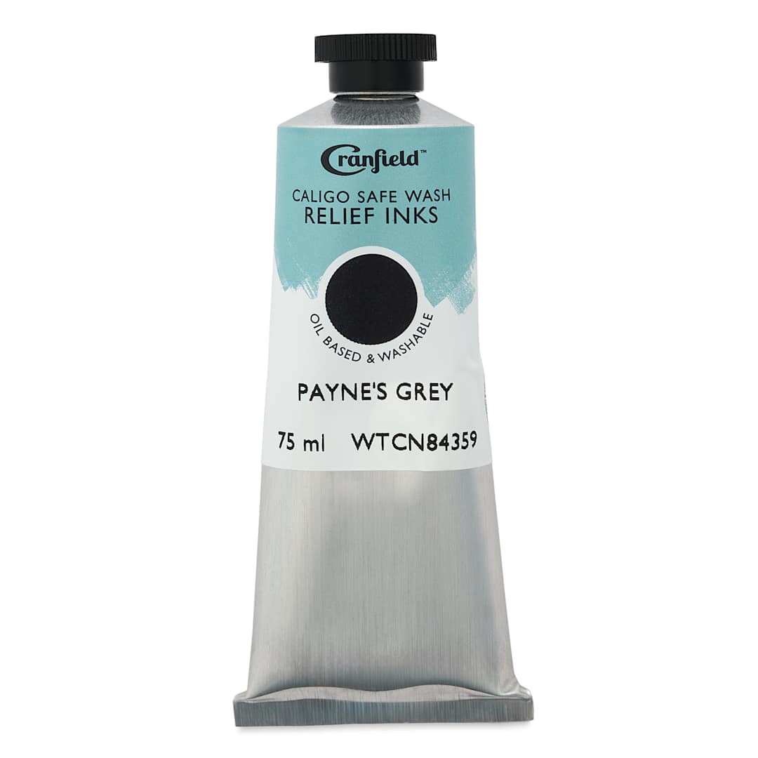 Open in modal - Cranfield Caligo Safe Wash Relief Ink - Payne's Grey, 75 ml tube