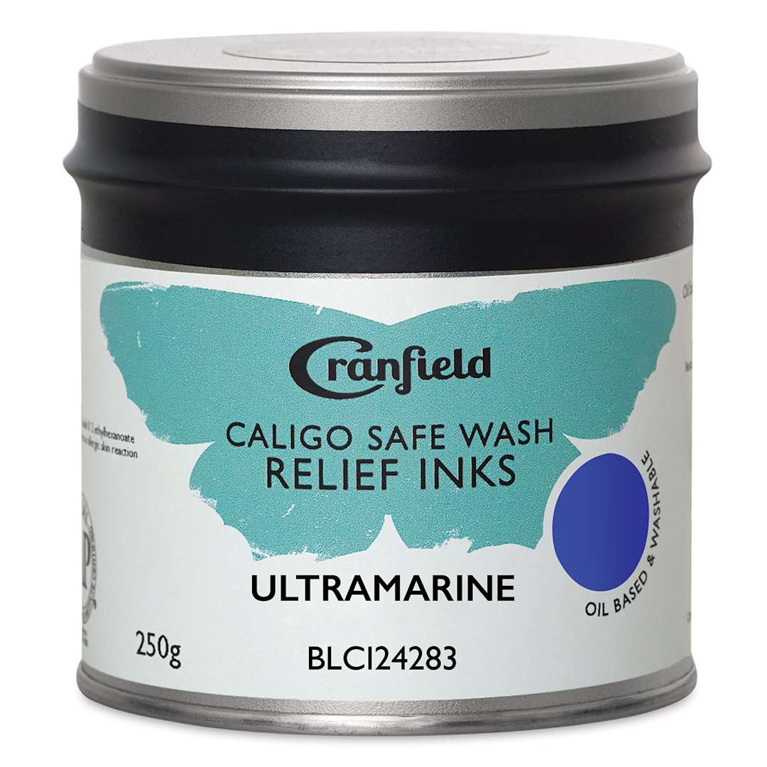 Open in modal - Cranfield Caligo Safe Wash Relief Ink - Ultramarine, 250 g