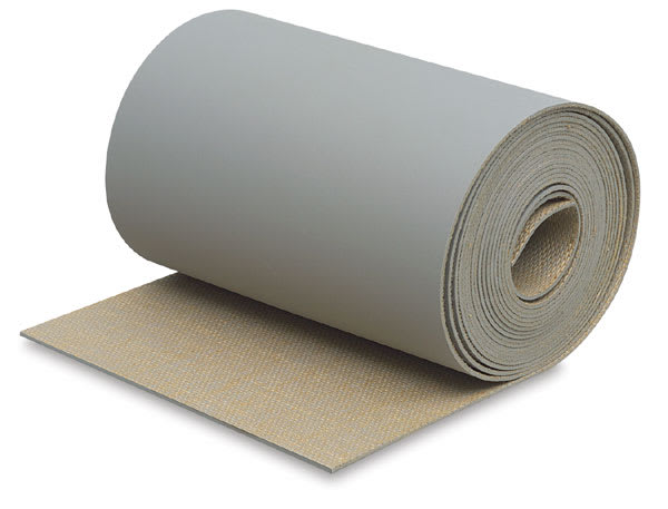 Open in modal - Blick Battleship Gray Linoleum Roll, Unmounted