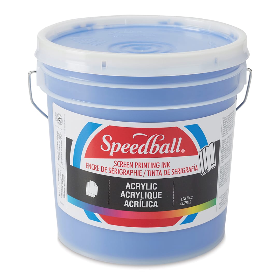 Open in modal - Speedball Permanent Acrylic Screen Printing Ink - Ultra Blue, Gallon