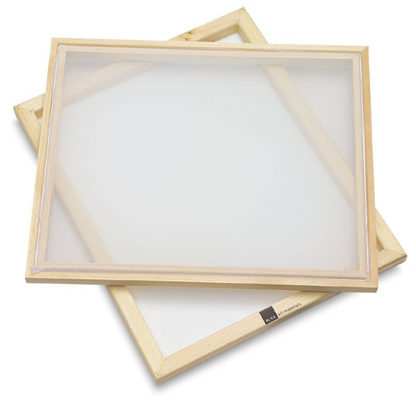 Open in modal - Blick Cord-Stretched Frame with 110 Monofilament Polyester Mesh -Two frames shown