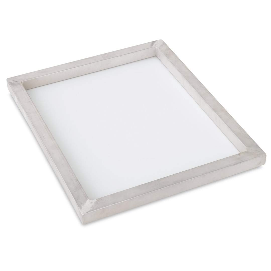 Open in modal - Printer's Edge Aluminum Screen Printing Frame - 23" x 31" x 1 1/2", White, 110 mesh