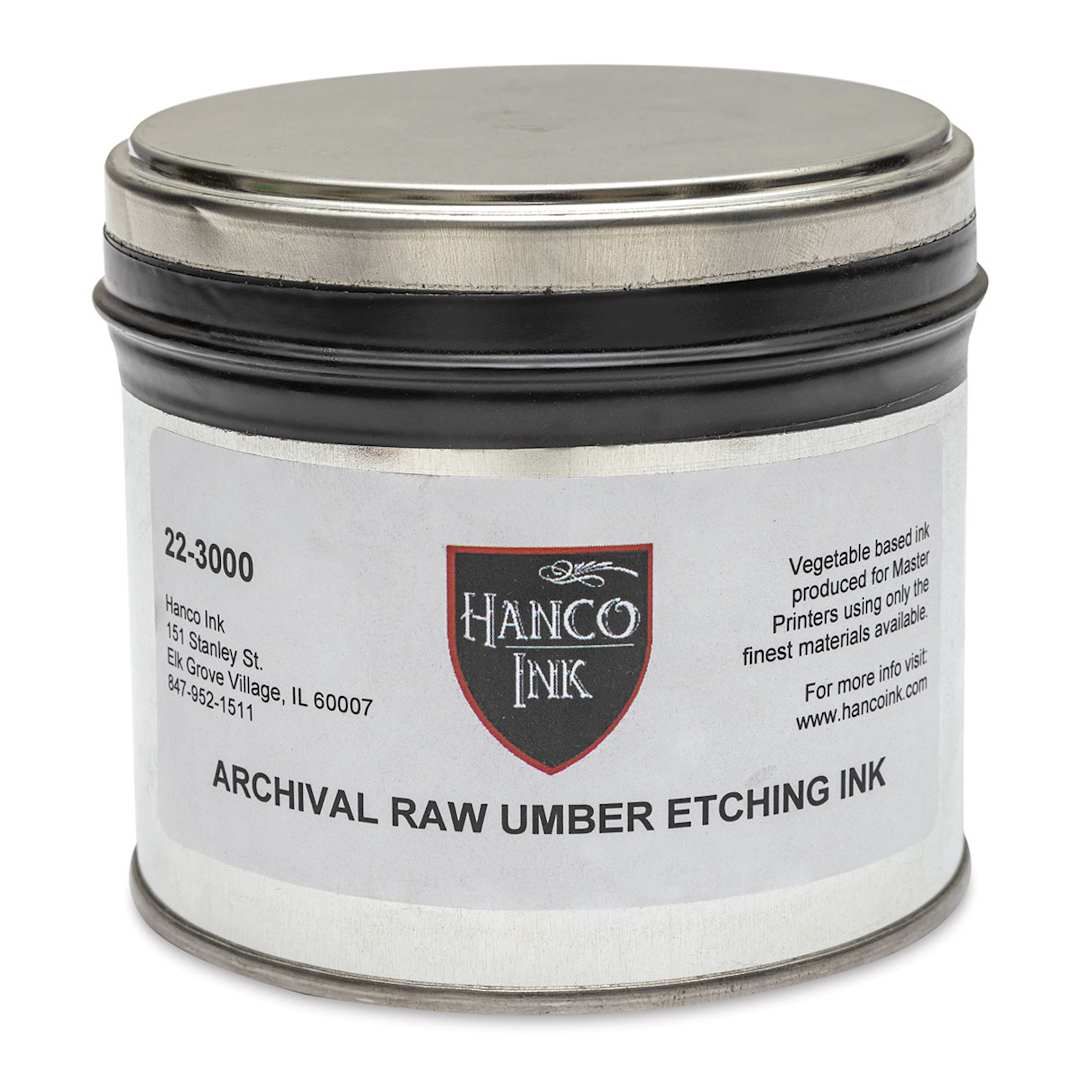 Open in modal - Hanco Oil Based Etching Ink - 1 lb, Raw Umber - front
