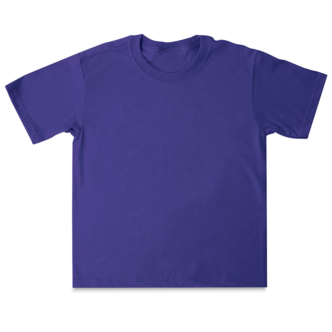 Open in modal - First Quality 50/50 T-Shirts, Youth Sizes - Purple Large (14-16)