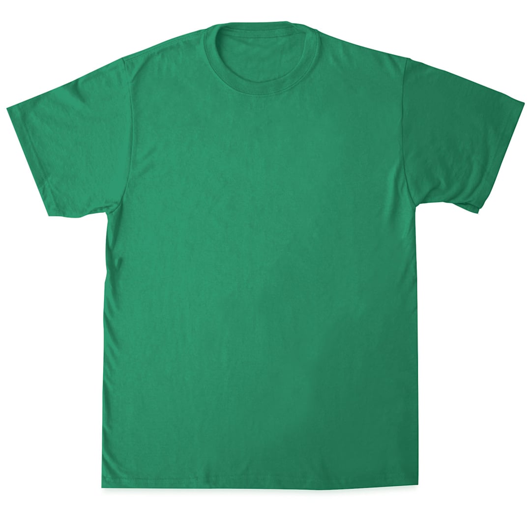 Open in modal - First Quality 50/50 T-Shirts, Adult Sizes - Kelly Green Large