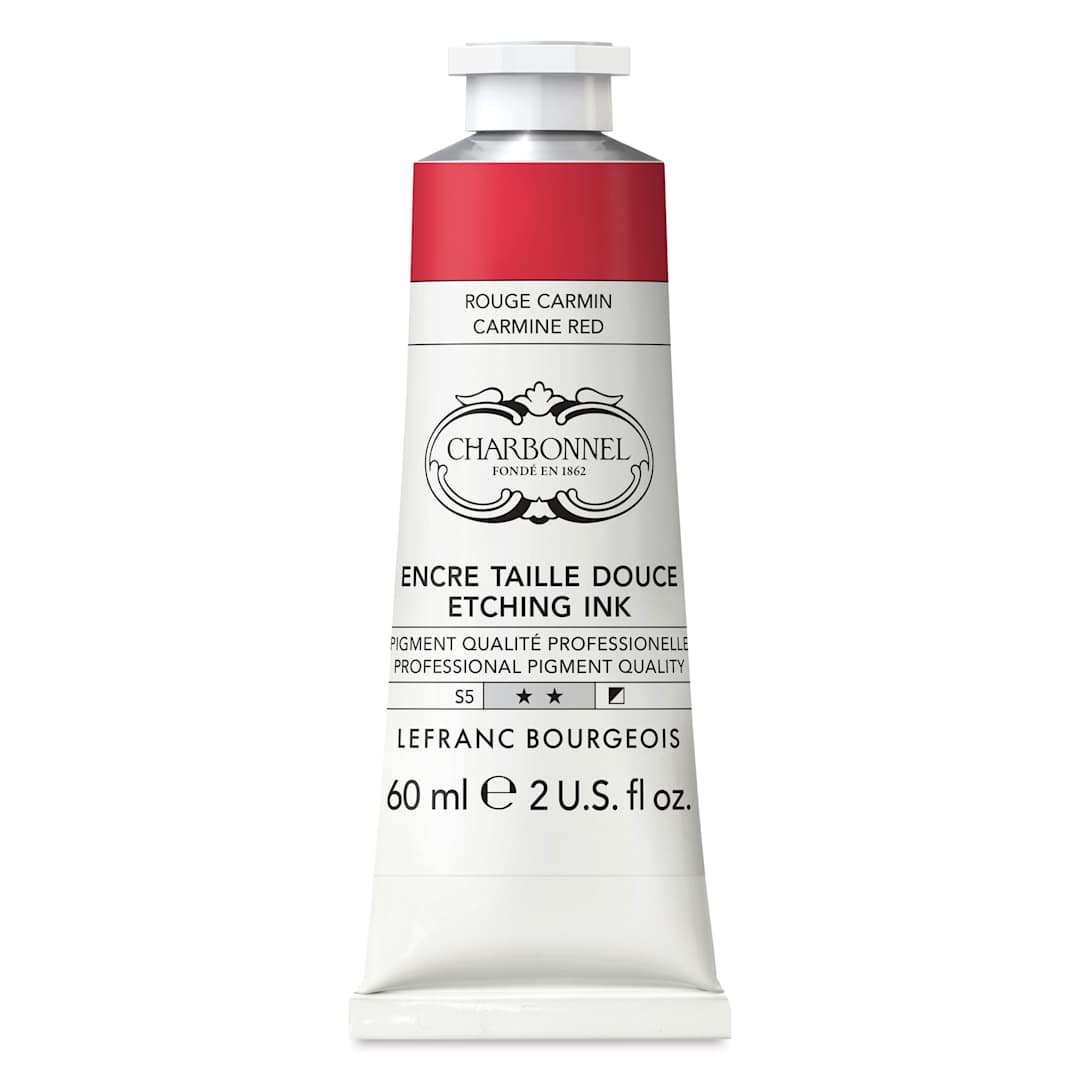 Open in modal - Charbonnel Etching Ink - Carmine Red, 60 ml