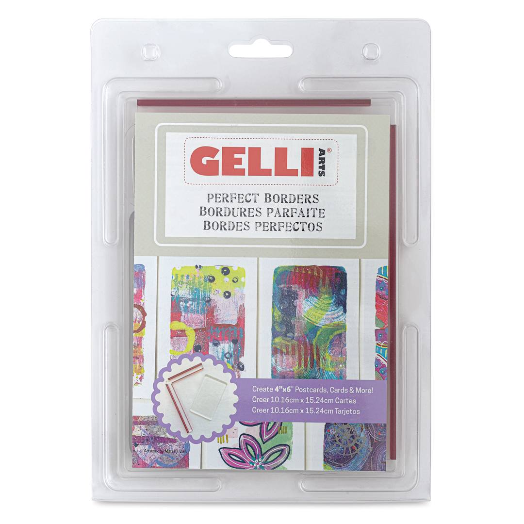 Open in modal - Gelli Arts Perfect Borders - 4" x 6" Kit, front of packaging