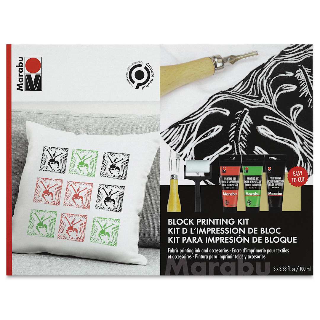 Open in modal - Marabu Block Printing Kit (Front of package)