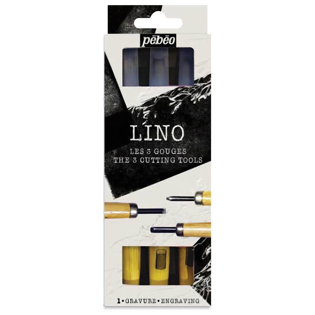 Open in modal - Pebeo Lino Cutting Tools Set - Set of 3