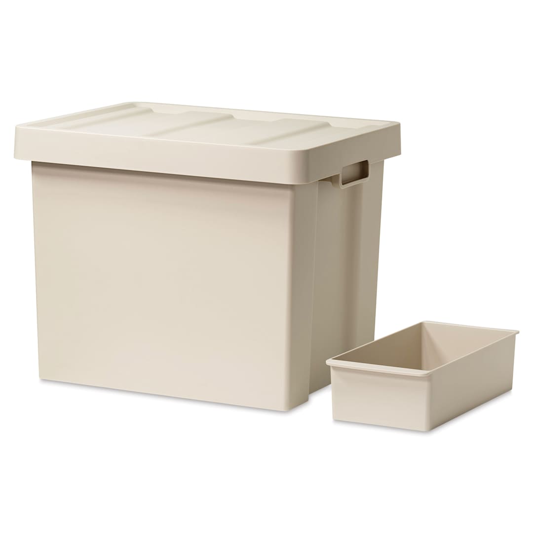 Open in modal - Like-It Store-Up Container with Tray - Deep, Beige
