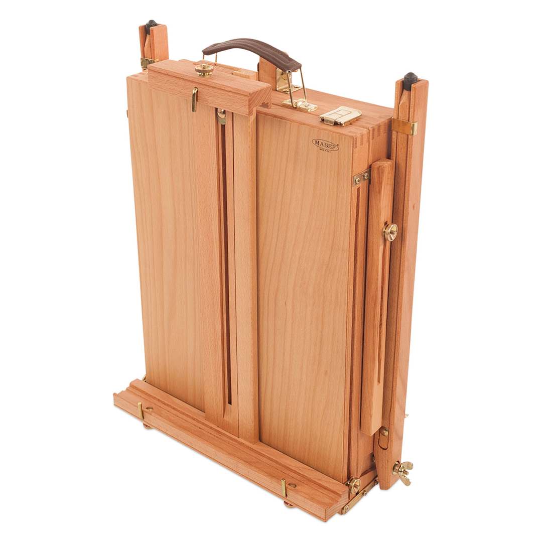 Open in modal - Mabef Sketchbox Easel - Upright closed easel ready for transport