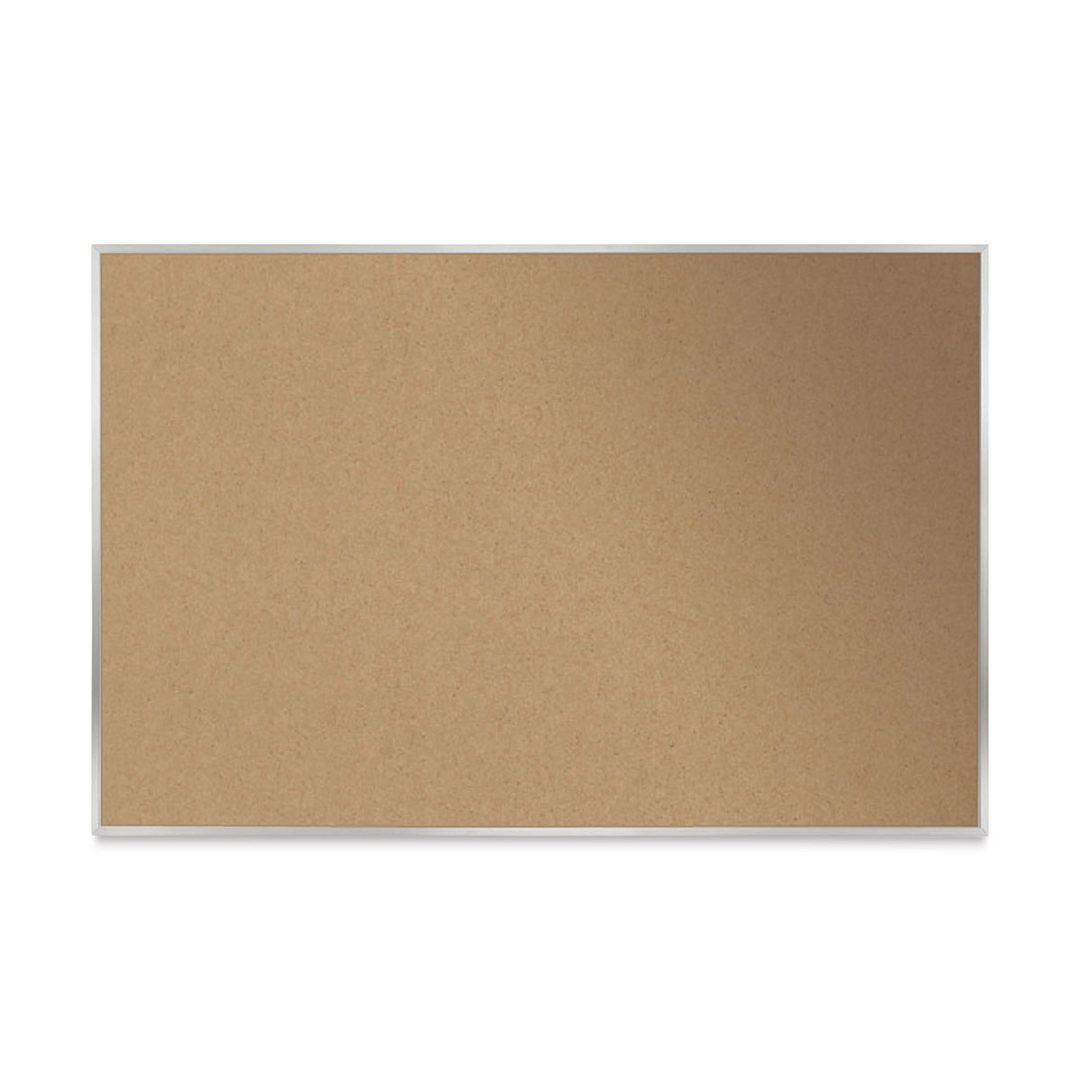 Open in modal - Ghent Open-Face Cork Board - 4 ft x 3 ft, Aluminum Frame