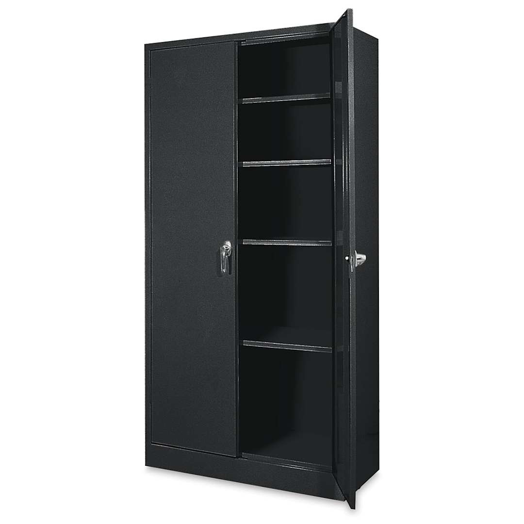 Open in modal - Atlantic Metal Bookcase - 36" x 72" x 18", Black, 4 Shelves