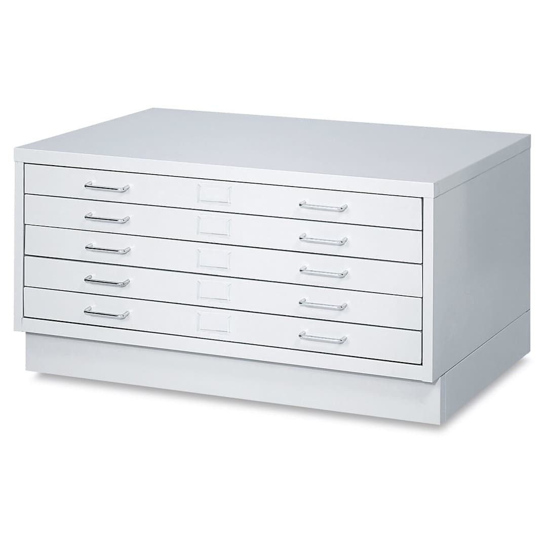 Open in modal - Safco Facil Flat Files - Small file shown angled on Closed Base, sold separately