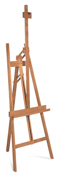 Open in modal - Cascade Easel - Left angled view of Easel with mast extended