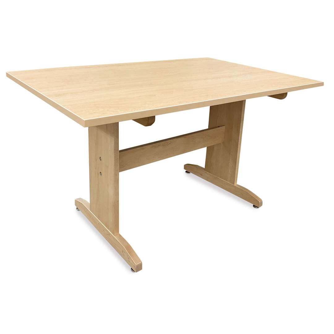 Open in modal - Hann Art Table - 36''H x 60''L x 42''W, Rounded Corner, High Pressure Laminate Top
