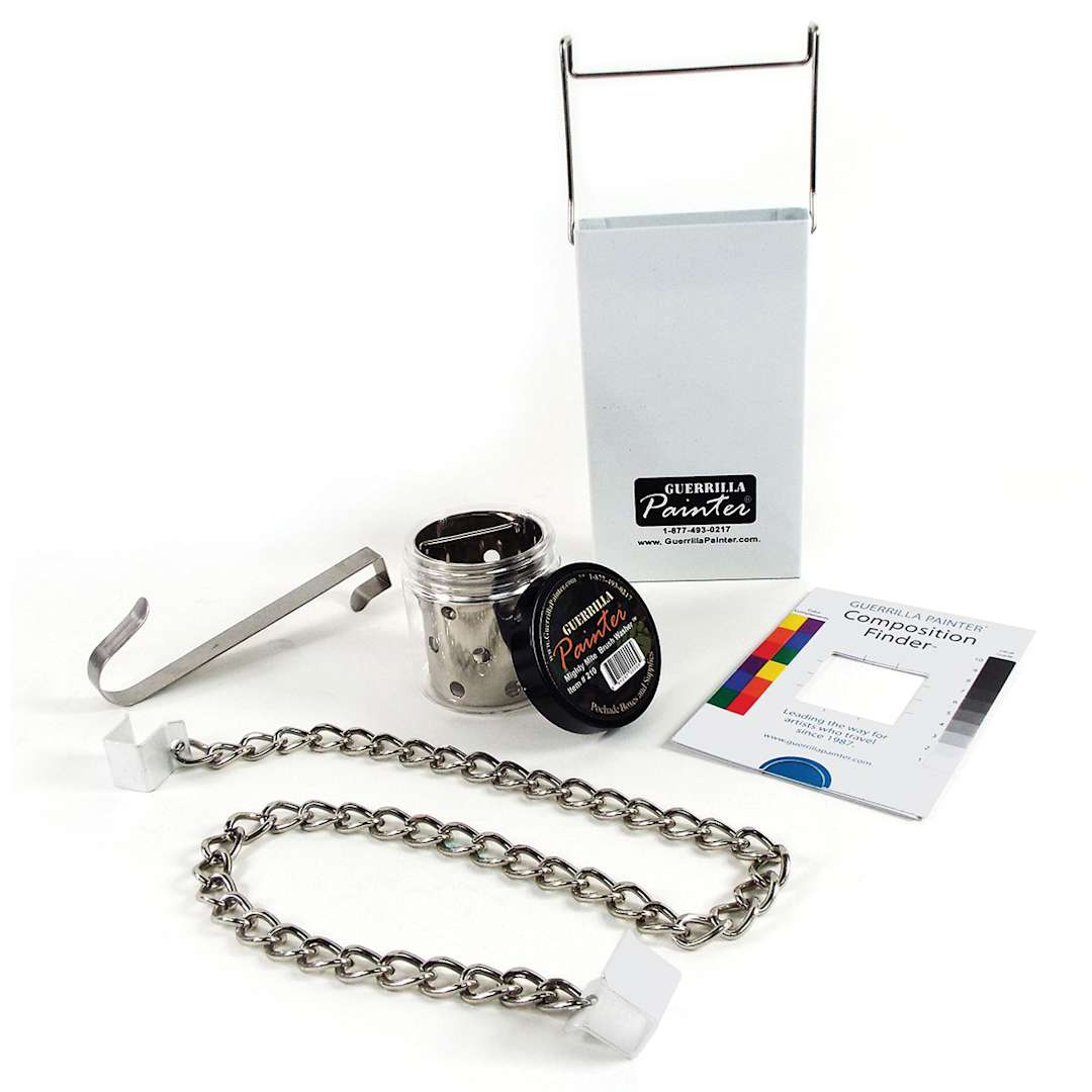 Open in modal - Guerrilla Painter Guerrilla Box Accessory Kit - Components shown

