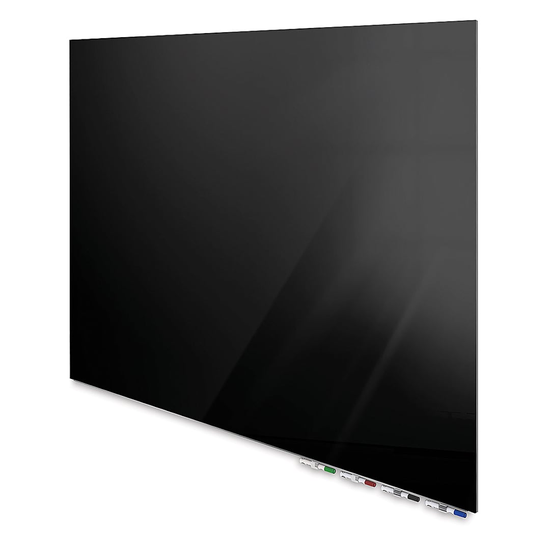 Open in modal - Ghent Aria Magnetic Glassboard - 3 ft x 4 ft, Black