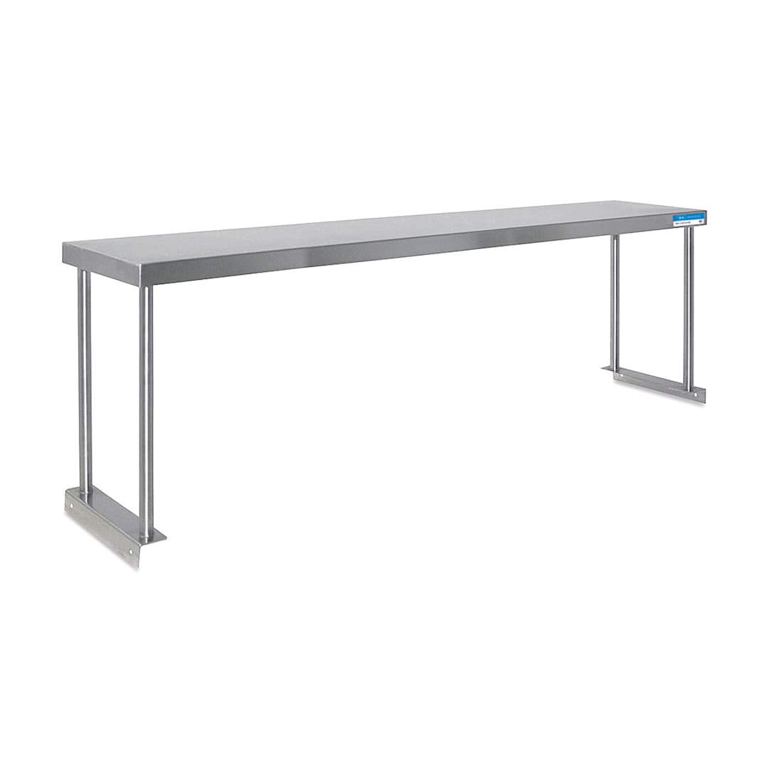 Open in modal - Diversified Spaces Stainless Steel Shelf - Single Shelf, 72" L x 12" W, for use with Steel Table