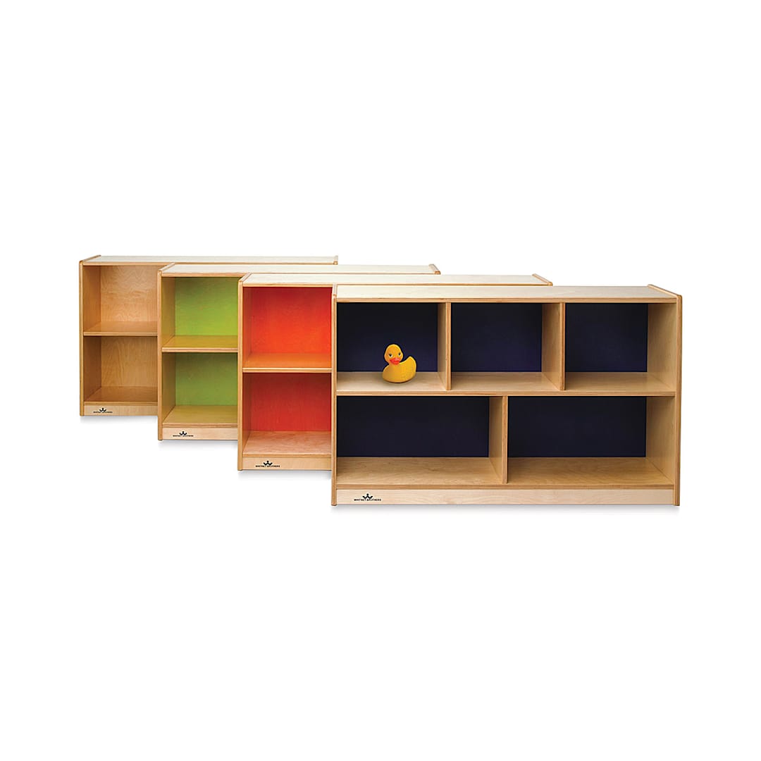 Open in modal - Whitney Brothers Plus Storage Cabinets - four colors shown