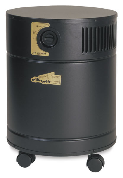 Open in modal - Air Purifier - Front view of Black Exec Purifier showing controls