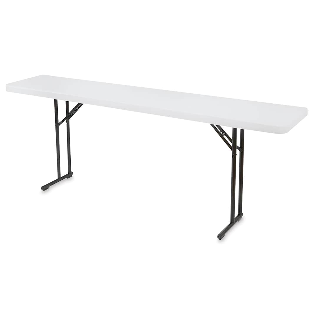 Open in modal - National Public Seating Corp. Folding Seminar Table - 18" x 60", Light Grey Top