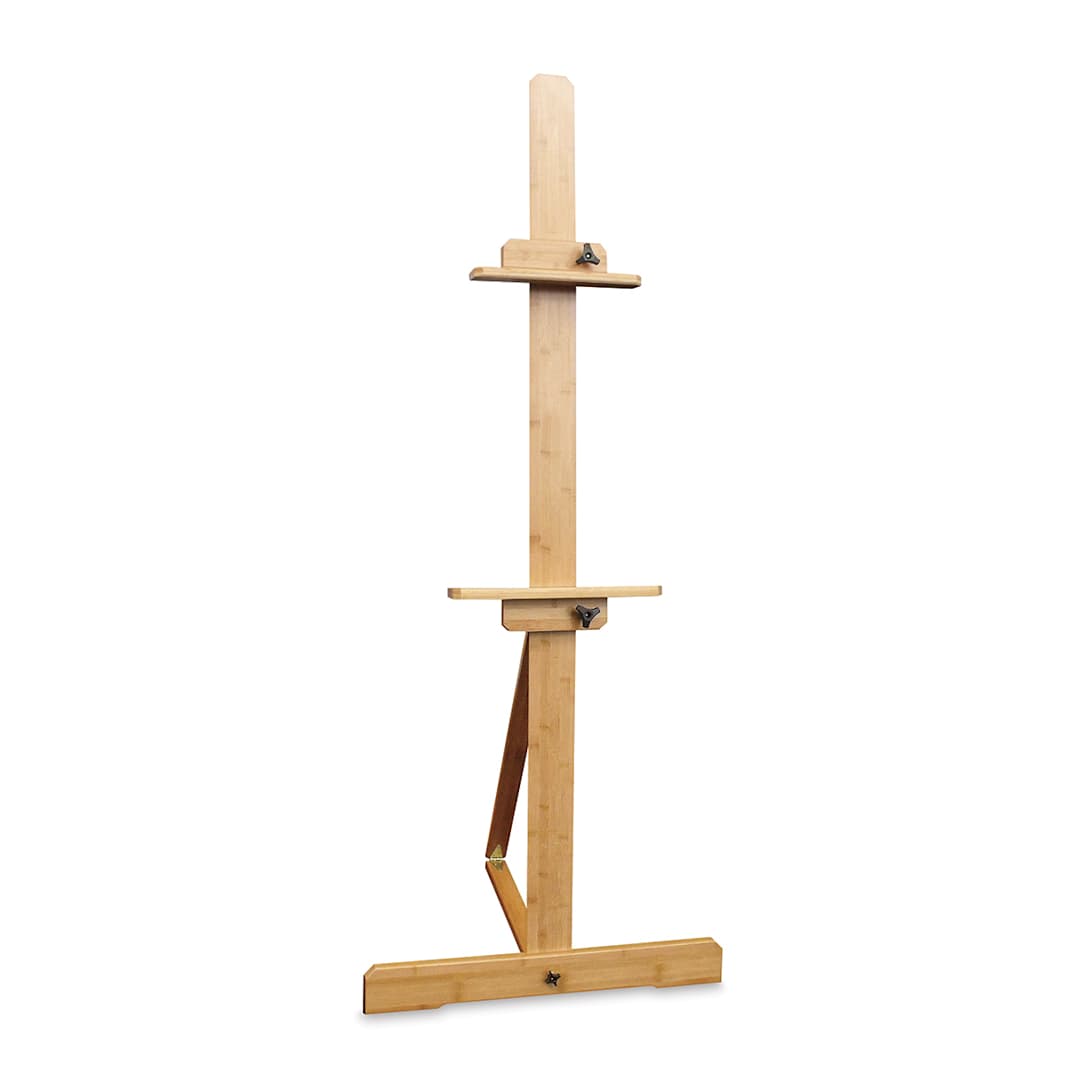 Open in modal - San Jacinto Bamboo Easel - Front view of Single Mast Easel
