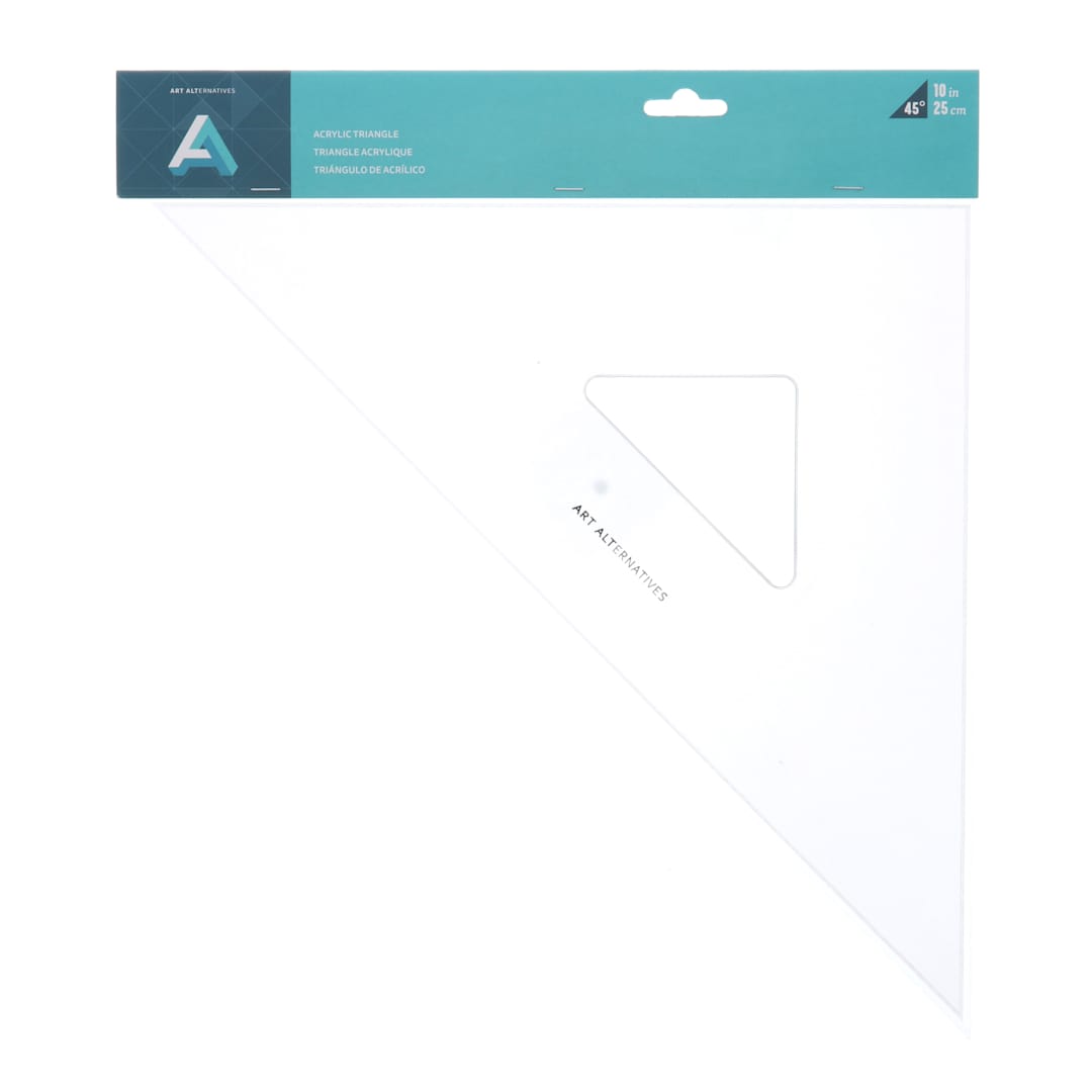 Open in modal - Art Alternatives Plastic Triangle - 10", 45-90 Degree